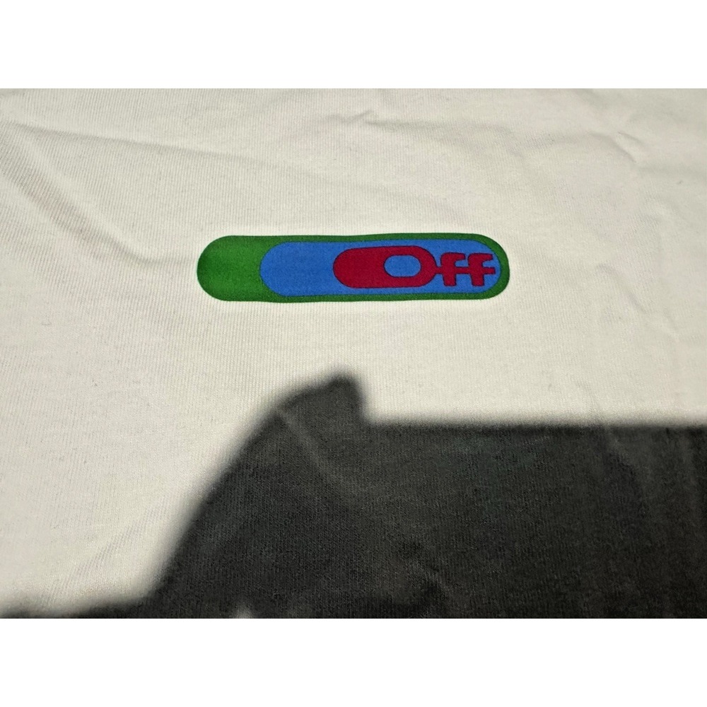 Off-White Leaf Arrows White Graphic T-Shirt Sz L Short Sleeve Authentic NWT - Picture 4 of 16